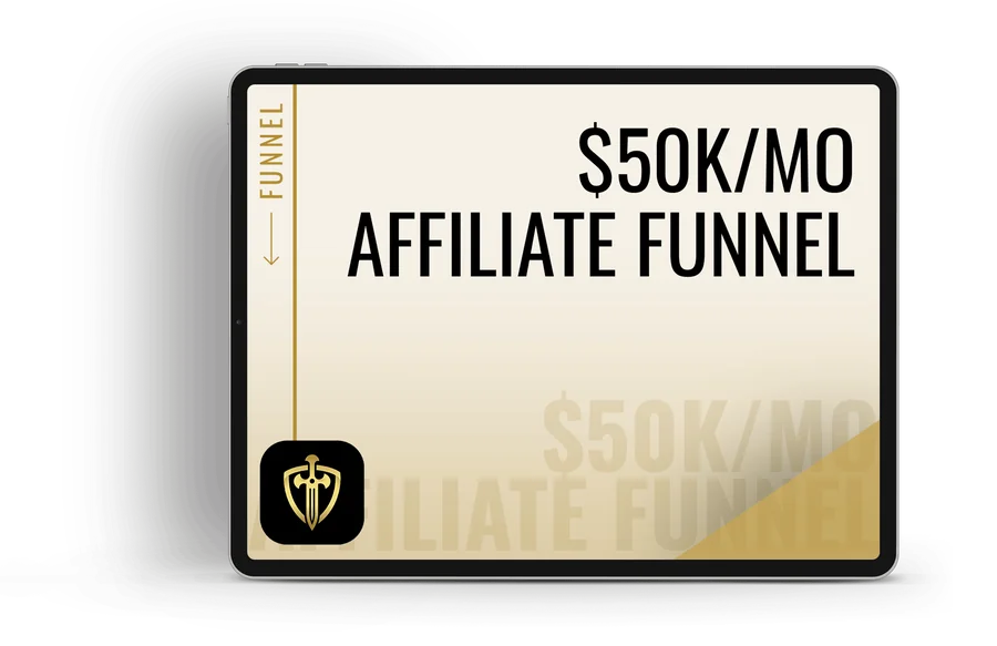 Post Promote Profit affiliate funnel training bonus displayed on a tablet